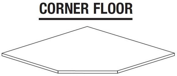 SFAF36 - Nassau Mythic Blue - Corner Sink Floor - Floor Only