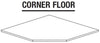 SFAF36 - Glasgow Mythic Blue - Corner Sink Floor - Floor Only