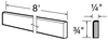 SM8 - Glasgow Polar White - Scribe Molding - 8' x 3/4" x 1/4"