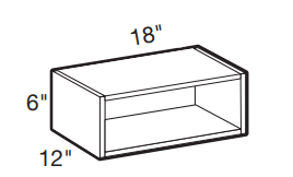 SS1812 - Manhattan High Gloss Metallic - 18wX12dX6h Service Shelf - Service Shelf