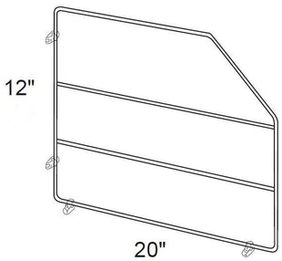TD12CR - Fulton Mocha - 12" High Tray Divider-Chrome