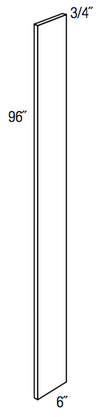 F696 - Concord Pebble Gray - Tall Filler - 3/4" thick 6" wide 96" tall