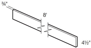 TKB2412 - Manhattan High Gloss White - 21wX9dX4.5h Toe Kick Box, 2412 Cabinet