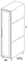 U247828R - Shaker Ash - Outdoor Tall Cabinet - Single Door - Special Order
