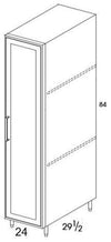 U248428R - Flat Ash - Outdoor Tall Cabinet - Single Door - Special Order