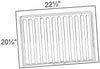 VSBL2124 - Napa Blended Cream - 21" to 24" Vanity Sink Base Liner - 21" to 24" Vanity Sink Base Liner - Field Modified and Installed