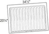 VSBL3336 - Manhattan High Gloss White - 33" to 36" Vanity Sink Base Liner - 33" to 36" Vanity Sink Base Liner - Field Modified and Installed
