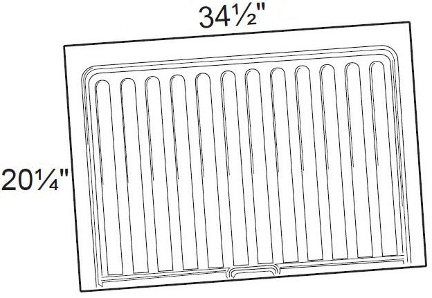 VSBL3336 - Glasgow Polar White - 33" to 36" Vanity Sink Base Liner - 33" to 36" Vanity Sink Base Liner - Field Modified and Installed