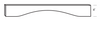 VAR36 - Concord Pebble Gray - Arched Valance - 3/4" thick 6" wide 36" long with Arch