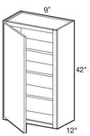 W0942L - Manhattan High Gloss White - Wall 9" x 42" - Single Door - Hinges On Left