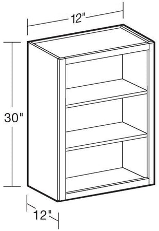 W1230ND - Napa Blended Cream - Wall 12"x30"-No Door - Interior Finished To Match Frame