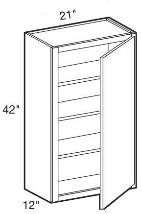 W2142R - Manhattan High Gloss White - Wall 21" x 42" - Single Door - Hinges On Right