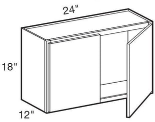 W2418 - Glasgow Deep Onyx - Wall 24" x 18" - Double Doors
