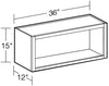 W3615ND - Napa Blended Cream - Wall 36"x15"-No Door - Interior Finished To Match Frame