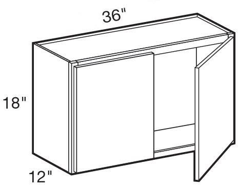 W3618 - Nassau Mythic Blue - Wall 36" x 18" - Double Doors