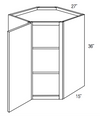 WDC273615 - Concord Pebble Gray - Corner Wall Cabinet - Single Door - 27"W x 36"H x 15"D