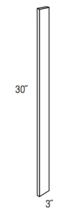 F330 - Concord Pebble Gray - Filler - 3/4" thick 3" wide 30" tall
