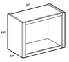 WMC301818ND - Hawthorne Cinnamon - Wall Microwave Cabinet - 30"x18"x18" - No Door