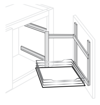 APPPULL - Essex Truffle - Above Appliance Pull Out