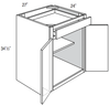 B27B - Upton Brown - Base Cabinet - Butt Doors/Single Drawer