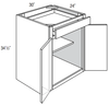 B30B - Upton Brown - Base Cabinet - Butt Doors/Single Drawer