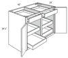 B42SCRT    - Essex Castle - Base w/4 soft-close roll-outs - Double Doors