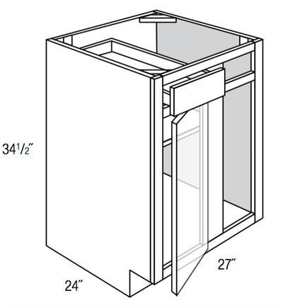 BBC36/39 - Amesbury Mist - Base Blind Corner Cabinet