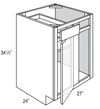 BBC36/39 - Trenton Slab - Base Blind Corner Cabinet
