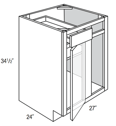 BBC36/39 - Trenton Slab - Base Blind Corner Cabinet