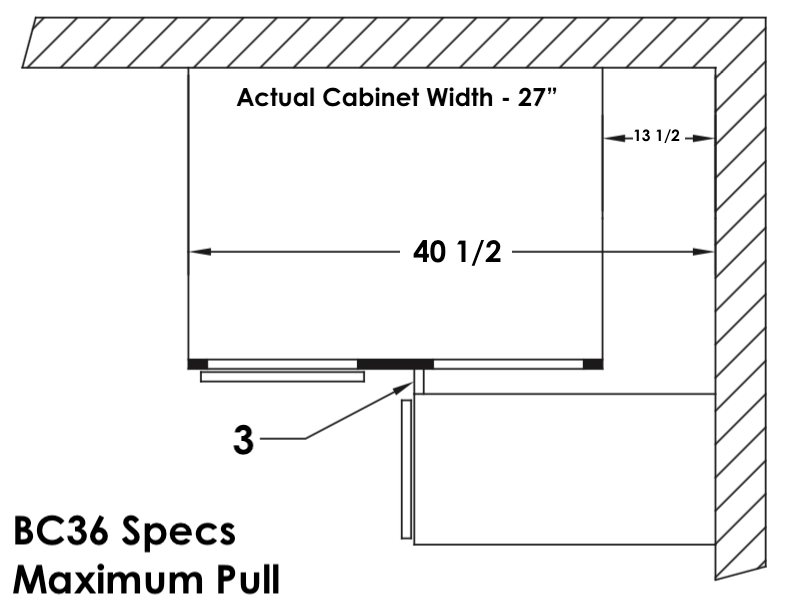 BC36UD - York White - UD Blind Base Corner Cabinet - Special Order
