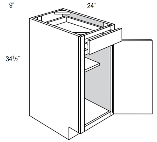 BF09 - Essex Castle - Base Cabinet - Full Height Door