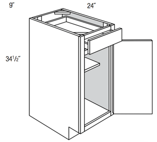 BF09 - Essex Truffle - Base Cabinet - Full Height Door