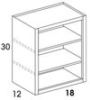 BK1830 - Dartmouth Dark Sable - Bookcase Cabinet