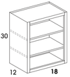 BK1830 - Dartmouth White - Bookcase Cabinet