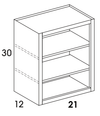 BK2130 - Dartmouth White - Bookcase Cabinet