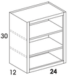 BK2430 - York White - Bookcase Cabinet