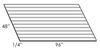 BP4896 - Dartmouth Pewter - Finished Beaded Panel - 48" x 96" x 1_4"