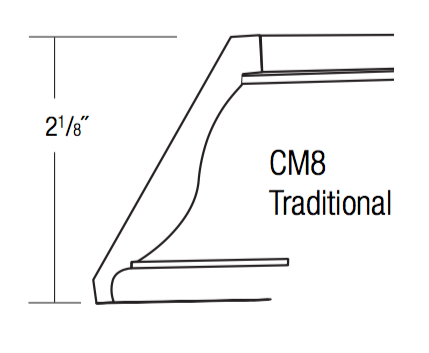 CM8-t - Amesbury Mist - Crown Molding - TRADITIONAL