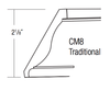 CM8-T - Dover White - Crown Molding - TRADITIONAL