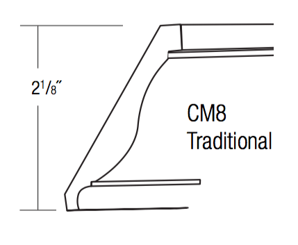 CM8-T - Trenton Recessed - Crown Molding - TRADITIONAL