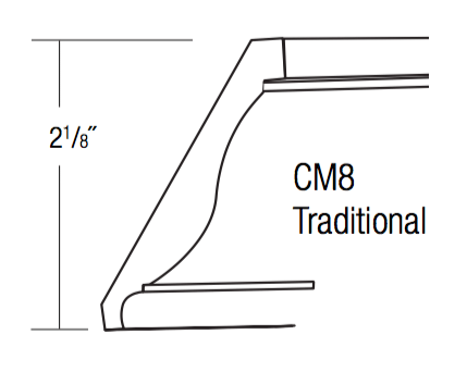 CM8-t - Trenton Slab - Crown Molding - TRADITIONAL
