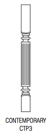 CTP3   - Trenton Slab - Contemporary Turn Post