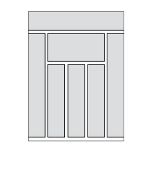 CUTTRAY - Dover White - Cutlery Tray for 15 or 18" Base