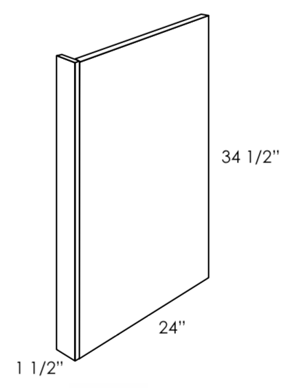DWP1.5 York White Dishwasher Panel 24