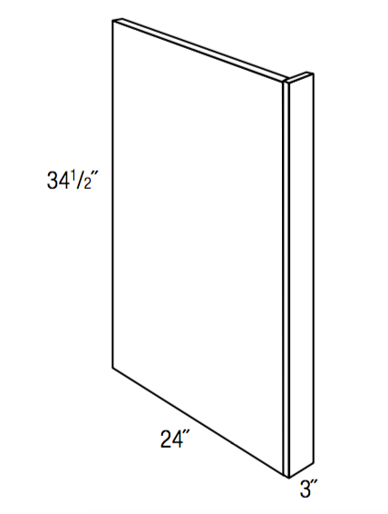 DWR3 - Essex Lunar - Dishwasher End Panel