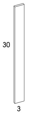 F330 - York White - Filler - 3" x 30"