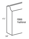 FBM8-T - Dover White - Traditional Furniture Base Molding