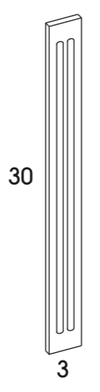 FF330 - Berwyn Opal - Fluted Filler - 3" x 30"