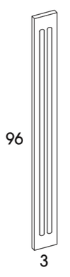 FF396 - Berwyn Opal - Fluted Filler - 3" x 96"