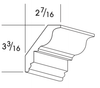 LGCROWN4 - Dartmouth Brownstone - Large Crown Molding